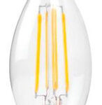 OPTONICA LED λάμπα Candle C35T Filament 1481, 4W, 4500K, E14, 400lm - 3800156614819
