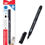 MP ανεξίτηλος μαρκαδόρος PE411, πάχος μύτης 0.4mm, μαύρος - 8435464171973