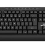 POWERTECH πληκτρολόγιο PT-1066, ενσύρματο, multimedia, EN/GR, μαύρο - 5210131066911