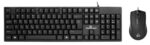 POWERTECH set ποντίκι & πληκτρολόγιο PT-1075, ενσύρματο, 1000DPI, μαύρο - 5210131066416