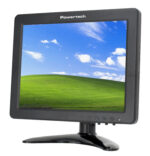 POWERTECH οθόνη LED PT-1108 8" 1024x768, IPS, HDMI/VGA/AV/BNC/USB, μαύρη - 5210131072790