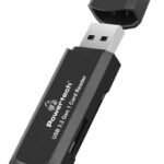 POWERTECH card reader PT-1112 για SD & micro SD, USB 3.2, 5Gbps, μαύρο - 5210131074084