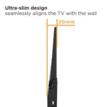 POWERTECH επιτοίχια βάση PT-1127 για τηλεόραση 32"-70", έως 45kg - Image 4