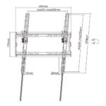 POWERTECH επιτοίχια βάση PT-1127 για τηλεόραση 32"-70", έως 45kg - Image 8