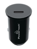 POWERTECH φορτιστής αυτοκινήτου PT-1146, USB-C, 20W PD, μαύρος - 5210131076767