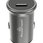 POWERTECH φορτιστής αυτοκινήτου PT-1147, USB-C, 30W PD, γκρι - 5210131076774