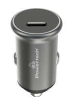 POWERTECH φορτιστής αυτοκινήτου PT-1147, USB-C, 30W PD, γκρι - 5210131076774