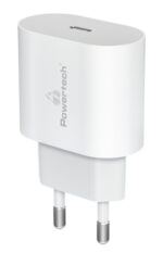 POWERTECH φορτιστής τοίχου PT-1150, USB-C, 12W, λευκός - 5210131077382