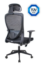 POWERTECH καρέκλα γραφείου PT-1390 με μπράτσα και ανάκλιση, ρυθμιζόμενο ύψος, μαύρη - 5210131120606 - Image 2