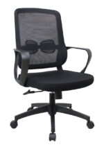 POWERTECH καρέκλα γραφείου PT-1391 με μπράτσα και ανάκλιση, ρυθμιζόμενο ύψος, μαύρη - 5210131120613