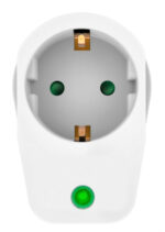 POWERTECH αντάπτορας ρεύματος PT-996, 1 θέση schuko, 16A, 3680W, λευκός - 5210131052846