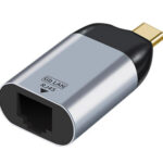 POWERTECH αντάπτορας δικτύου PTH-095, USB-C, 1000Mbps Ethernet, γκρι - 5210131068120