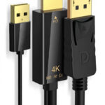 POWERTECH καλώδιο HDMI σε DisplayPort PTH-104, USB, 4K, 1.8m, μαύρο - 5210131076262