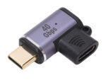 POWERTECH αντάπτορας USB-C PTH-107, μαγνητικός, 100W, 40Gbps, γκρι - 5210131076293