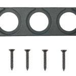 POWERTECH πάνελ πρίζας για σκάφη & οχήματα PTL-014, 3 θέσεις, 150x43mm - 5210131089842