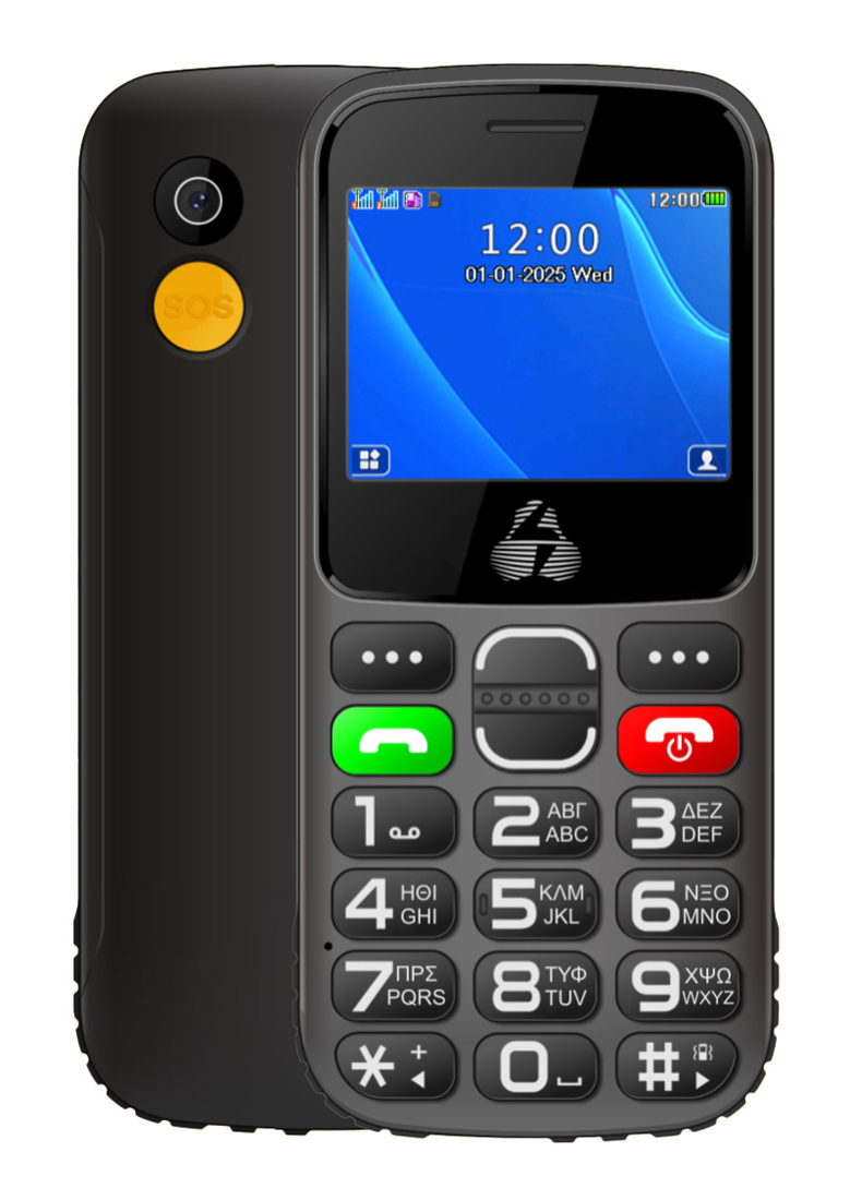 PTM-39 POWERTECH κινητό τηλέφωνο Sentry Eco II, 2.31", dual SIM, με κάμερα, μαύρο - 5210131121047 - Image 1