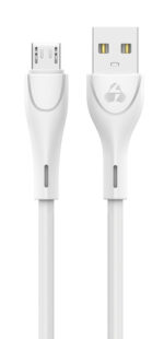 POWERTECH καλώδιο USB σε Micro USB eco round PTR-0106, 15W 3A, 1m, λευκό - 5210131056493