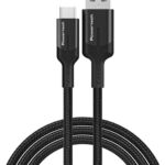 POWERTECH καλώδιο USB σε USB-C PTR-0134 PD 60W, 5Gbps, copper, 1m, μαύρο - 5210131072684