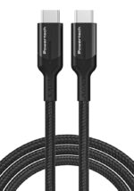 POWERTECH καλώδιο USB-C PTR-0136, PD 100W, 20Gbps, copper, 1m, μαύρο - 5210131072707 - Image 2