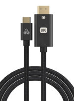 POWERTECH καλώδιο USB-C σε DisplayPort PTR-0138, 8K/120Hz, 1m, μαύρο - 5210131072721 - Image 2
