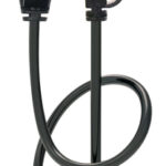 POWERTECH καλώδιο δικτύου PTR-0142 Cat 6a U/UTP, copper, slim, 1m, μαύρο - 5210131073711