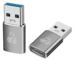 POWERTECH αντάπτορας USB 3.0 σε USB-C PTR-0147, 10 Gbps, 60W, γκρι - 5210131084991 - Image 2
