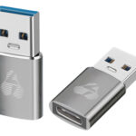 POWERTECH αντάπτορας USB 3.0 σε USB-C PTR-0147, 10 Gbps, 60W, γκρι - 5210131084991