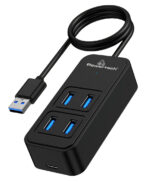 POWERTECH USB 3.2 hub PTR-0157, 4x θυρών, 5Gbps, USB σύνδεση, 1m, μαύρο - 5210131094075 - Image 2