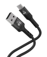 POWERTECH καλώδιο USB-C σε USB PTR-0161, σιλικόνης, 60W, 480Mbps, 1m, μαύρο - 5210131124345
