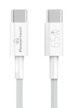 POWERTECH καλώδιο USB-C PTR-0181, 65W, 480Mbps, 1m, λευκό - 5210131083116 - Image 2