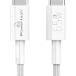 POWERTECH καλώδιο USB-C PTR-0181, 65W, 480Mbps, 1m, λευκό - 5210131083116
