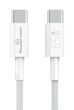 POWERTECH καλώδιο USB-C PTR-0181, 65W, 480Mbps, 1m, λευκό - 5210131083116