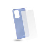 EGOBOO backcover for Samsung A72, Light Violet + Tempered Glass