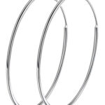 BAMOER σκουλαρίκια κρίκοι SCE710, 30mm, ασήμι 925, ασημί - 5210131068601