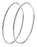 BAMOER σκουλαρίκια κρίκοι SCE710, 30mm, ασήμι 925, ασημί - 5210131068601