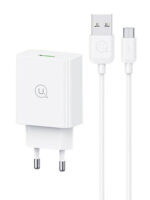 USAMS φορτιστής τοίχου SCXLTZ01 με καλώδιο micro USB, USB, 18W, λευκός - 6958444991139 - Image 2