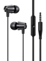 USAMS earphones με μικρόφωνο EP-42, 3.5mm σύνδεση, Φ10mm, 1.2m, μαύρα - 6958444927299