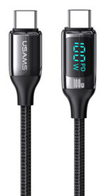 USAMS καλώδιο USB Type-C US-SJ546, 100W/5A, 1.2m, μαύρο - 6958444975450 - Image 2