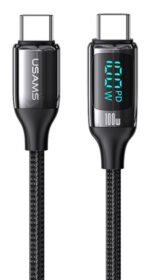 USAMS καλώδιο USB Type-C US-SJ546, 100W/5A, 1.2m, μαύρο - 6958444975450