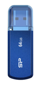 SILICON POWER USB Flash Drive Helios 202, 64GB, USB 3.2, μπλε - 4713436130185