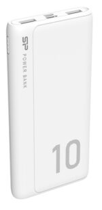 SILICON POWER power bank GP15, 10000mAh, 2x USB output, 2.1A, λευκό - 4713436140221