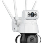 SECTEC smart κάμερα ST-428-4M-DL με προβολείς, dual lens, 4MP, Onvif PTZ - 5210131057391