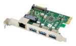 POWERTECH κάρτα επέκτασης PCIe σε USB 3.0 & GbE LAN ST642, VL805&RTL8153 - 5210131057001