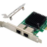 POWERTECH κάρτα επέκτασης PCIe σε 2x RJ45 Gigabit ST7279, JL82571GB - 5210131061510