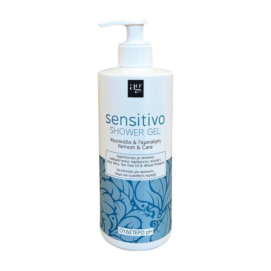 Sensitivo-500ml Ag Pharm Sensitivo Refresh & Care Αφρόλουτρο σε Gel για Ευαίσθητη Περιοχή , Πρόσωπο & Σώμα 500ml - Image 1