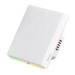 SONOFF smart διακόπτης T5-2C-86 με LED φωτισμό, διπλός, Wi-Fi, λευκός - 6920075740233