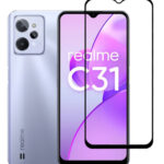 POWERTECH tempered glass 5D TGC-0580, Realme C31, full glue, μαύρο - 5210131061039
