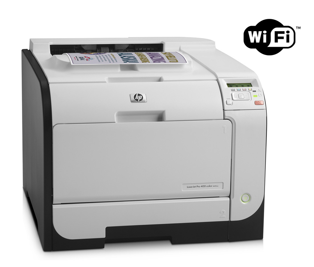 UN-M451NW HP used Printer LaserJet M451nw, WiFi, Laser, Color, low toner - - Image 1