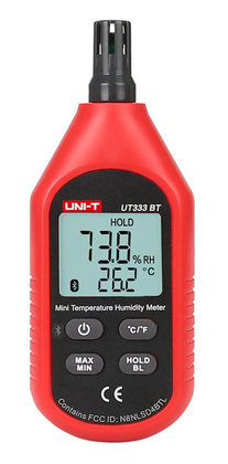 UT333BT UNI-T ψηφιακό θερμόμετρο & υγρασιόμετρο UT333BT, Bluetooth - 6935750533314 - Image 1