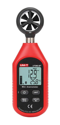 UT363BT UNI-T ψηφιακό ανεμόμετρο UT363BT, 0-30m/s, Bluetooth - 6935750536315 - Image 1